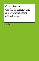 García Lorcas Drama »Bodas de sangre« und die Literaturtheorie voorzijde