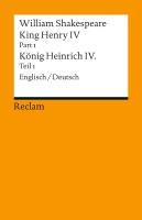 King Henry IV, Part 1 / Heinrich IV., Teil 1 voorzijde