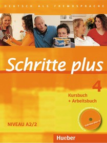 Schritte plus 4. Kursbuch + Arbeitsbuch mit Audio-CD zum Arbeitsbuch voorzijde