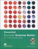 Essential Business Grammar Builder. Buch mit Audio-CD voorzijde