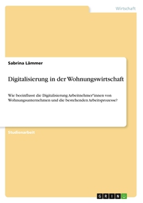 Digitalisierung in der Wohnungswirtschaft voorzijde