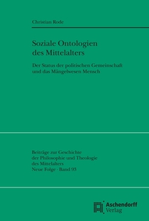 Soziale Ontologien des Mittelalters