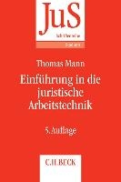 Einführung in die juristische Arbeitstechnik voorzijde