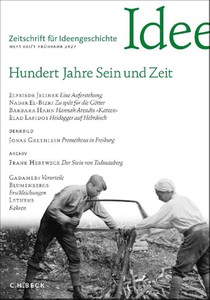 Zeitschrift für Ideengeschichte Heft XXI/1 Frühjahr 2027