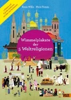 Wimmelplakate der 5 Weltreligionen