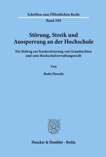 Störung, Streik und Aussperrung an der Hochschule.