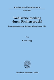 Wahlkreiseinteilung durch Richterspruch?