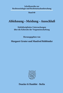 Ablehnung - Meidung - Ausschluß.