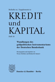 Wandlungen des geldpolitischen Instrumentariums der Deutschen Bundesbank.
