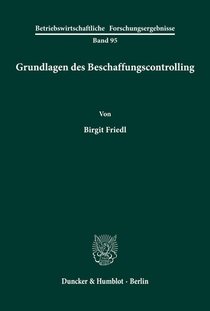 Grundlagen des Beschaffungscontrolling.
