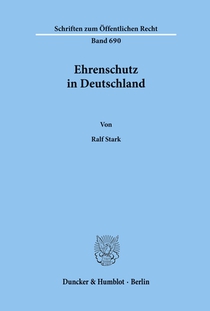 Ehrenschutz in Deutschland.