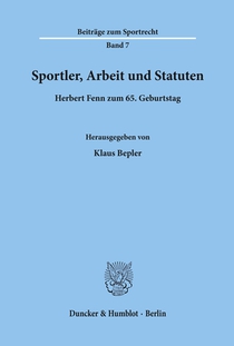 Sportler, Arbeit und Statuten.