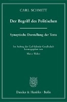 Der Begriff des Politischen voorzijde