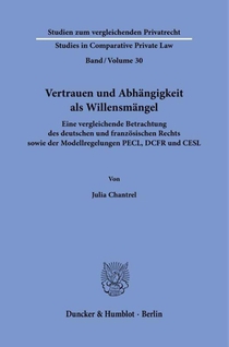Vertrauen und Abhängigkeit als Willensmängel