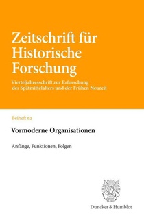 Vormoderne Organisationen