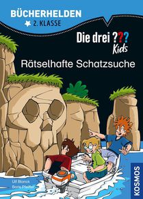 Die drei ??? Kids, Bücherhelden 2. Klasse, Rätselhafte Schatzsuche voorzijde