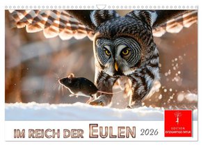 Im Reich der Eulen (Wandkalender 2026 DIN A3 quer), CALVENDO Monatskalender