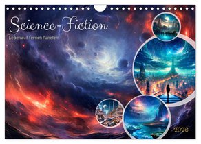 SCIENCE-FICTION Leben auf fernen Planeten (Wandkalender 2026 DIN A4 quer), CALVENDO Monatskalender