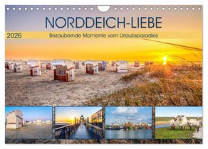 NORDDEICH-LIEBE (Wandkalender 2026 DIN A4 quer), CALVENDO Monatskalender