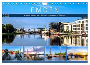 EMDEN Atemberaubende Momente am Wasser (Wandkalender 2026 DIN A4 quer), CALVENDO Monatskalender