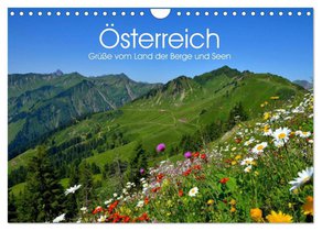 Österreich. Grüße vom Land der Berge und Seen (Wandkalender 2026 DIN A4 quer), CALVENDO Monatskalender