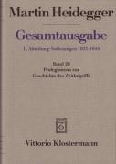 Gesamtausgabe Abt. 2 Vorlesungen Bd. 20. Prolegomena zur Geschichte des Zeitbegriffs