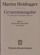 Gesamtausgabe Abt. 2 Vorlesungen Bd. 32. Hegels Phänomenologie des Geistes voorzijde