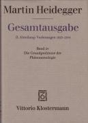 Gesamtausgabe Abt. 2 Vorlesungen Bd. 24. Die Grundprobleme der Phänomenologie