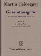 Gesamtausgabe Abt. 2 Vorlesungen 1919 - 1944 Bd. 18. Grundbegriffe der aristotelischen Philosophie voorzijde