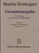 Gesamtausgabe Abt. 3 Unveröffentliche Abhandlungen Bd. 65. Beiträge zur Philosophie voorzijde