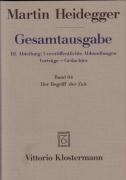 Gesamtausgabe Bd. 64. Der Begriff der Zeit voorzijde