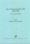 Entwurfe Zum Grundgesetz