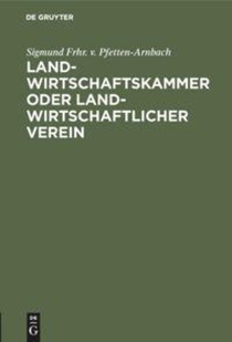 Landwirtschaftskammer Oder Landwirtschaftlicher Verein