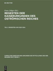 Regesten Von 1025-1204