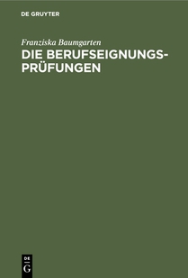 Die Berufseignungs-Prufungen