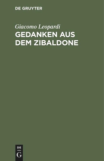 Gedanken Aus Dem Zibaldone