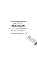 Magic Cleaning 1: Wie richtiges Aufräumen Ihr Leben verändert voorzijde