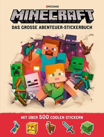 Minecraft, Das große Abenteuer-Stickerbuch voorzijde