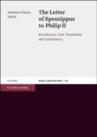 Natoli, A: Letter of Speusippus to Philip II