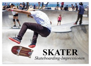 Skater. Skateboarding-Impressionen (Wandkalender 2026 DIN A3 quer), CALVENDO Monatskalender