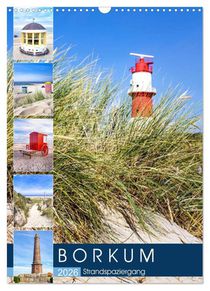 Borkum Strandspaziergang (Wandkalender 2026 DIN A3 hoch), CALVENDO Monatskalender