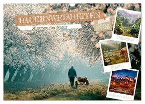Bauernweisheiten - Stimmen der Natur (Wandkalender 2026 DIN A3 quer), CALVENDO Monatskalender