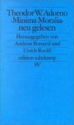 ' Minima Moralia' neu gelesen voorzijde