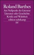 Am Nullpunkt der Literatur / Literatur oder Geschichte / Kritik und.Wahrheit voorzijde