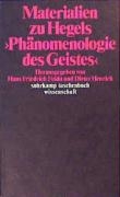 Materialien zu Hegels Phänomenologie des Geistes voorzijde