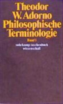 Philosophische Terminologie I