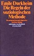 Die Regeln der soziologischen Methode voorzijde