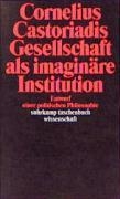 Gesellschaft als imaginäre Institution voorzijde