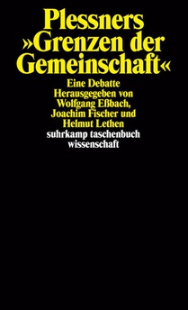 Plessners »Grenzen der Gemeinschaft« voorzijde