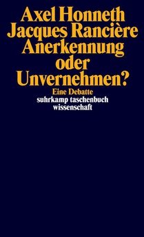 Anerkennung oder Unvernehmen? voorzijde